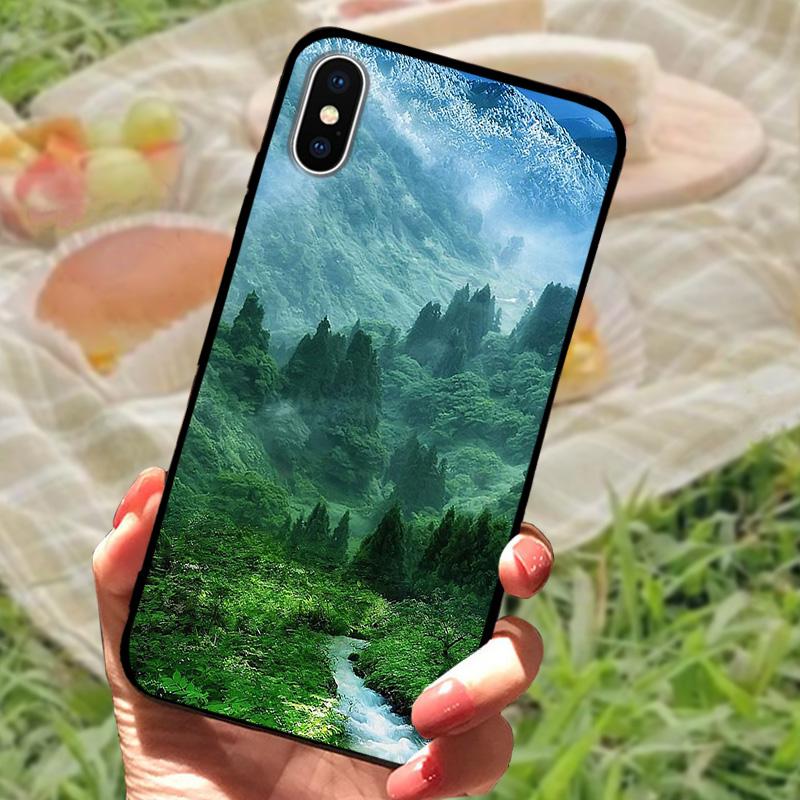 For Apple iPhone XS Soft Case X XR TPU Silicone Phone Back Cover For iPhone XS Max Fashion Printed Covers Case Protective Fundas