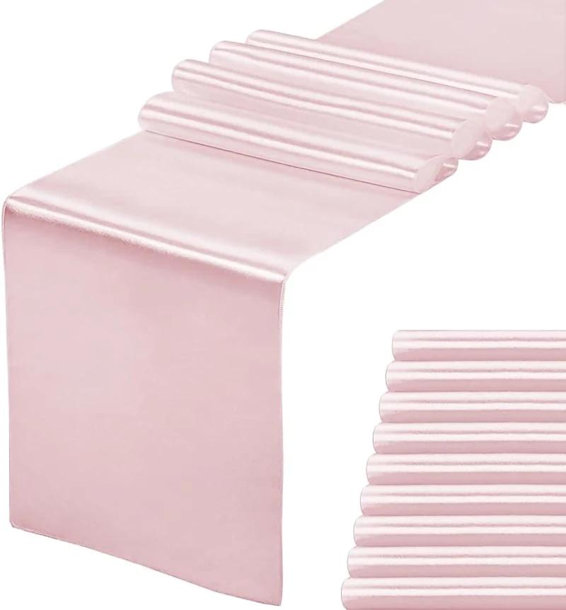2-10PCS Satin Table Runner 30x275cm For Wedding Party Events Decoration Birthday Parties Banquets Decor Graduations Engagements