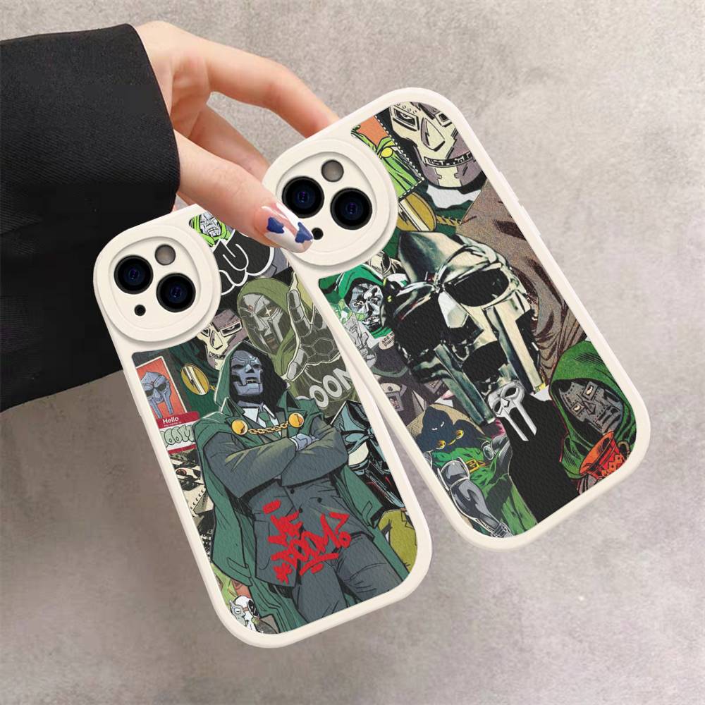 MF-DOOM Rapper For IPhone 16 15 14 16E 13 12 11 Pro Max Plus Phone Leather Case