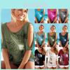 Summer Boho Women Cold Shoulder Feather Tshirt Blouse With Stylish Printing And Short Sleeve Design