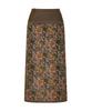 Yusentig Jacquard Long Skirt Brown Oe3As60093
