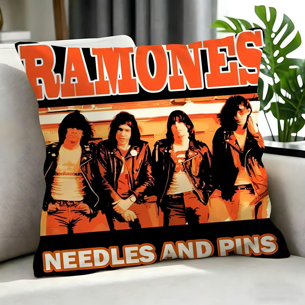 band Ramones Cushion Cover Cushion Cover Set 4Pcs 50x50 45x45 40x40 Pillowcase Decorative Sofa Home Decor