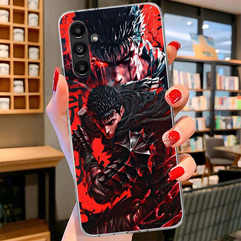 Black White G-Guts B-Berserks Phone Case For Samsung Galaxy A17 A37 A57 A16 A26 A36 A56 A15 A25 A35 A55 A14 A24 A34 A54 A13 A23