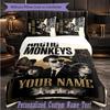 Personalized 3Pcs Bedding SetArctic Monkeys Custom Text Duvet Cover Pillowcase Set Bedroom Gift