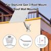 1 Set For Starlink Gen 3 Pipe Adapter Roof Wall Mount Wall Installed Connect Rod Mount Roof Adapter Holder Satellite Bracket