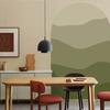 Wall Decal Boho Style Gradient Color Block Arch Removable Adhesive DIY PVC Home Indoor Wall Paper Sticker Household Supplies