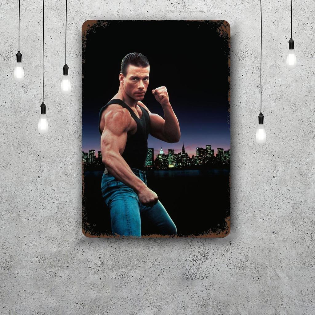 Van damme attore Segni di Latta Metallici Vintage Poster Decorazioni Placca Metallica Retro Decorazione Murale per Garage Bar