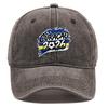 2026 Football Soccer "CURACAO" Flag Printed Baseball Hat , Adjustable Baseball Cap Headwear Non-Stretch Fabric Leisure Solid Color Sun Hat