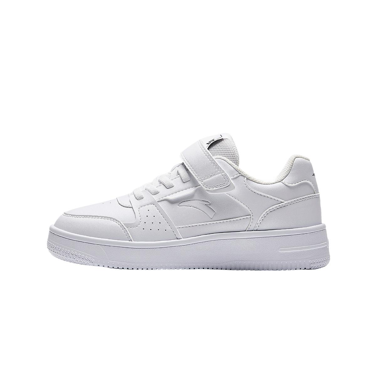 

Anta Kids Synthetic Leather Lifestyle Series Comfortable Lightweight Durable Breathable Low-Top Kids Skate Shoes Kids Sneakers Anta-White 332448001S-1 39
