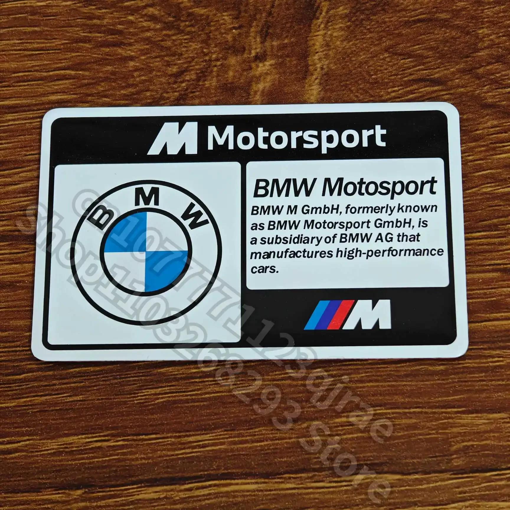 

50th Anniversary M Power Car Decorative Aluminum Stickers for BMW E90 F10 E92 F30 E46 E87 E39 E60 G20 F20 E36 M3 M5 X3 X5 X6