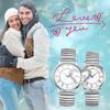 Couple Watches, Fashionable Heart Analog Display, Free Size, Quartz Movement, Casual Business Style, Accessory for Couples - Ideal for Birthdays,