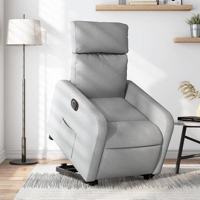 VidaXL Fauteuil Inclinable Électrique, Chaise de Relaxation avec Dossier et Repose-pied Réglables, Siège de Salon Salle de 3206717