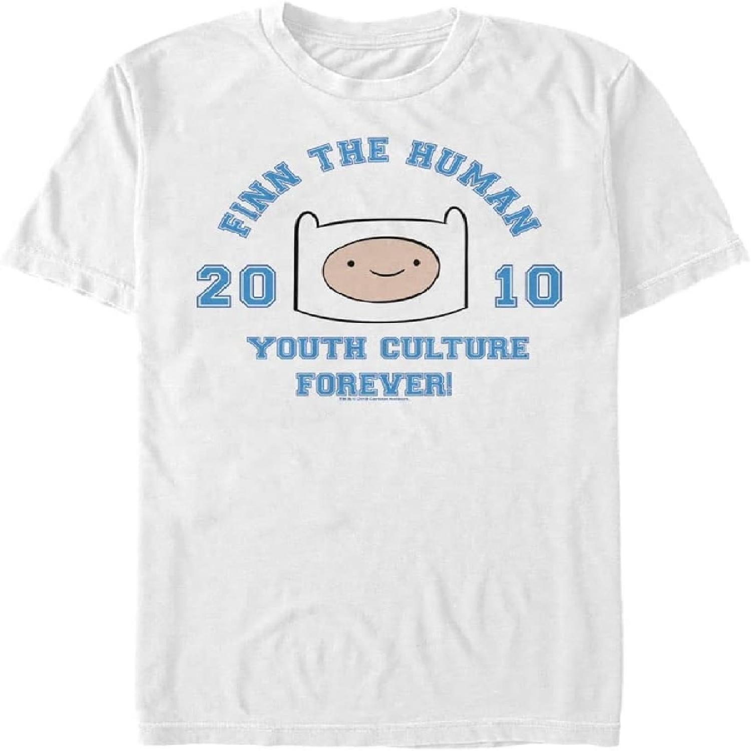 

Adventure Time Men s Big & Tall Finn The Human 2010 T-Shirt XXXXXL білий