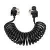 7 Way Coiled Trailer Cord Enhanced Performance Water Resistant Dust Proof Electrical Power Coil Cable Wire for RV Towed Vehicle