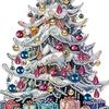 Christmas Tree Ornaments Acrylic Rhinestone Art Painting Table Decor Relaxing Xmas Crafts Unique Festive Holiday Gifts
