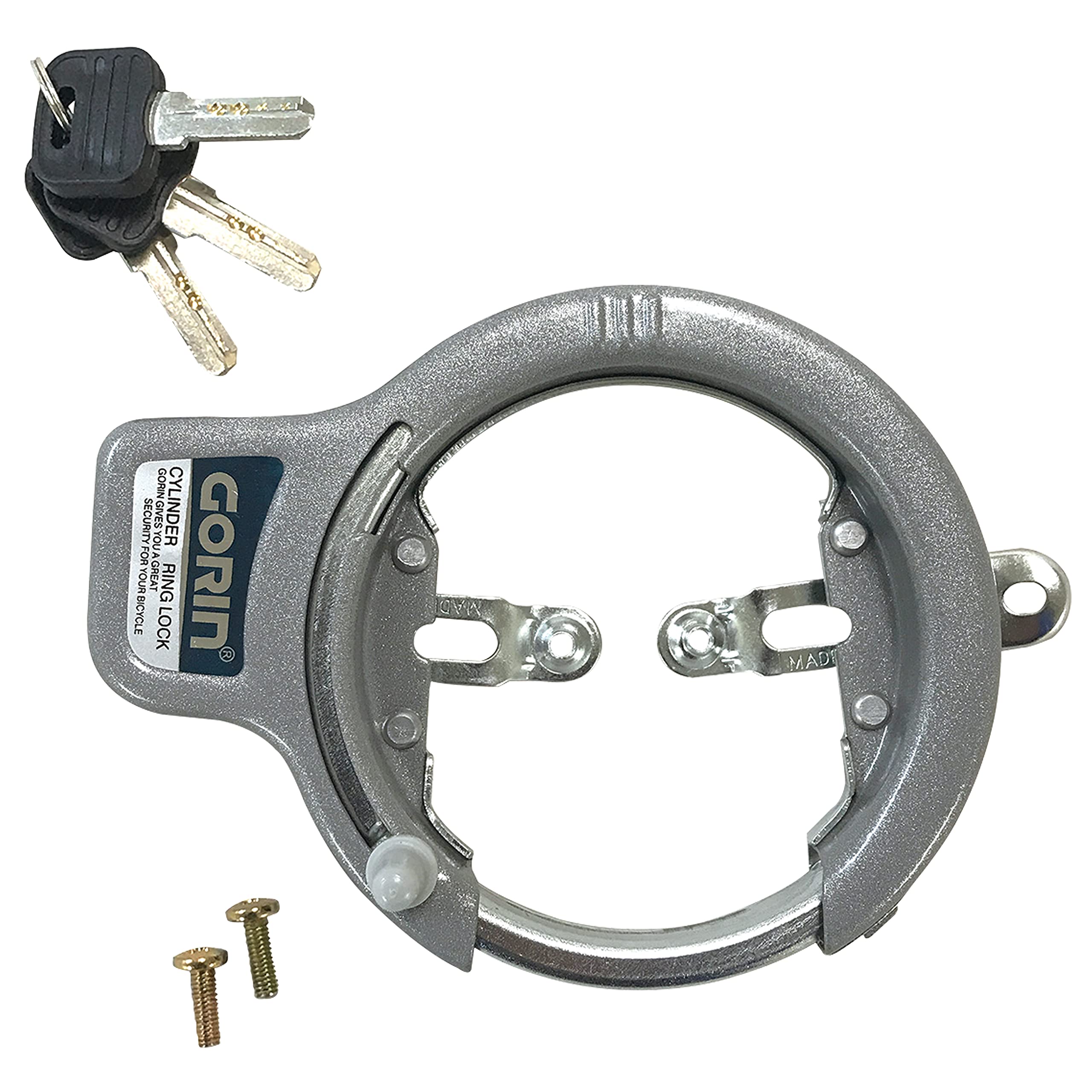 

GORIN Dimple Key Ring Lock, Silver, GR771-SL