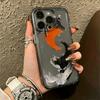 Ink Koi Soft Phone Case For Iphone 17 Pro Max Case Iphone 16E 13 12 14 11 15 Pro Max Plus 17E Silicone Shockproof Back Cover