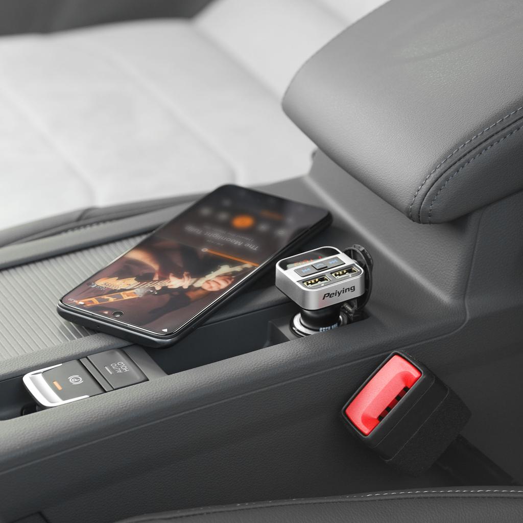 Peiying BT FM Transmitter 2xUSB Bluetooth Charger 12 - 24 V AUX