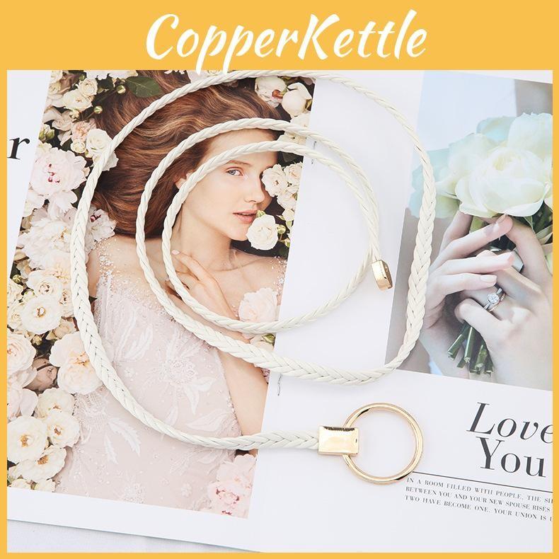 Waist Weave Rope Round Buckle Knotted Tassel Waist Chain Women Waist Gift Belt