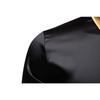 Men S Fashion Satin Smooth Color Block Long Sleeve Shirt