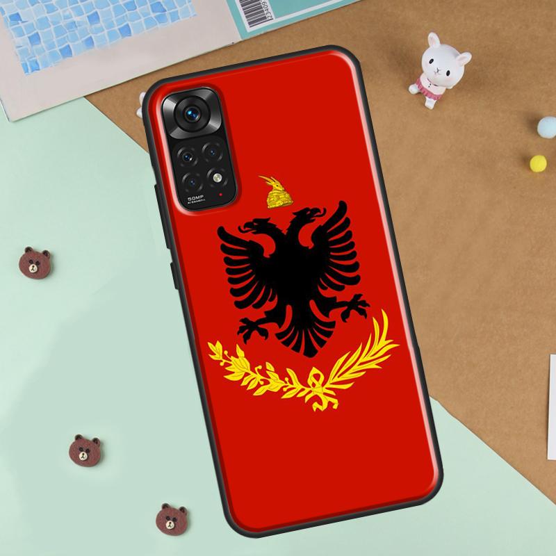 Albania Albanians Flag Art Phone Case For Xiaomi Redmi Note 12 8 9 10 11 Pro 8T 9S 10S 11S 12S 10A 9C 10C 12C Cover