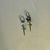 Gothic Butterfly Dagger Earrings