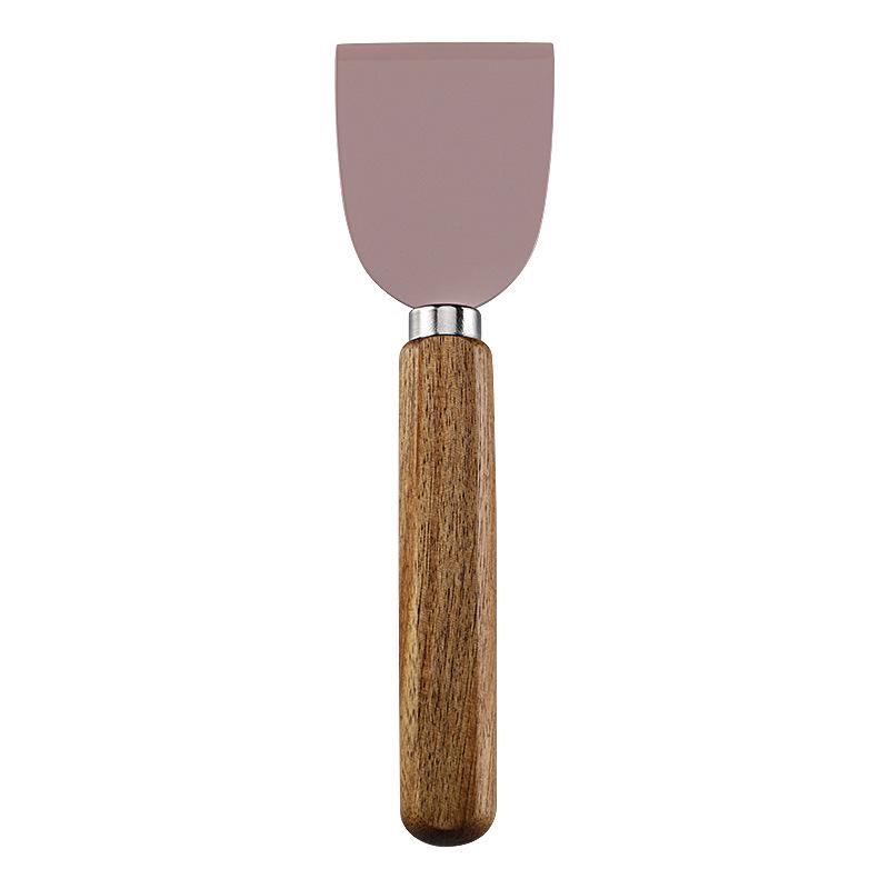 Käse- & Steakmesser-Set mit Griff aus Akazienholz und Antihaft-Edelstahlklinge