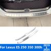 For Lexus ES 250 350 300h -2024 2025 Steel Rear Trunk Bumper Foot Plate Tailgate Door Sill Scuff Guard Plate Car Accessories