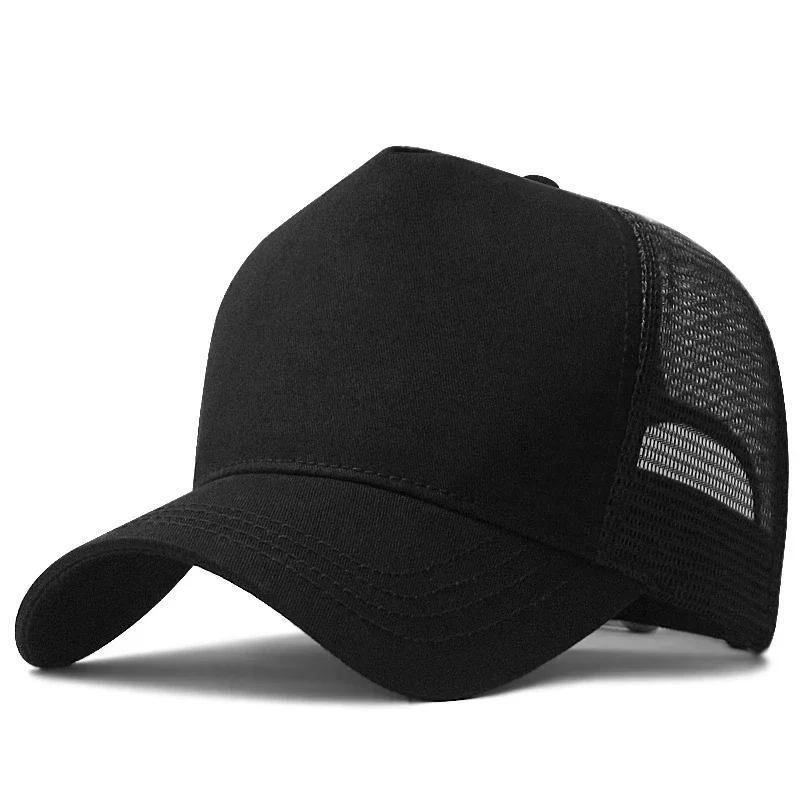 Big Head  Deeper Mesh High Top Baseball Caps Male Outdoors Plus Size Sport Caps Trucker Cap Man  Large Size  56-60cm 60-65cm
