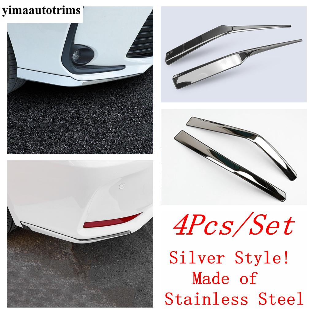 Front Rear Bumper Corner Protector Cover Trim Blue Black Silver Stainless Steel Accessories For Toyota Corolla E210 - 2025