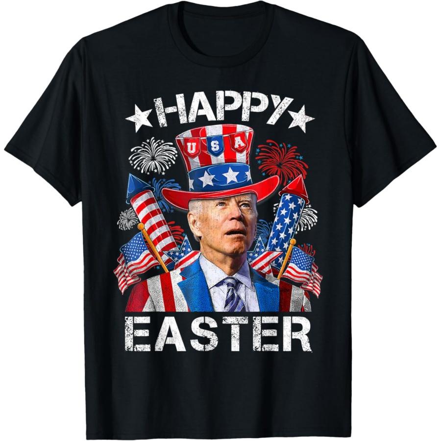 Джо Байден Счастливой Пасхи Для Забавной Футболки 4 Июля Мужская Женская Футболка S