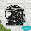 Metal Tractor Wall Decor, Farm Truck Sign, Custom Nameplate, Home Art, Birthday Xmas Gift