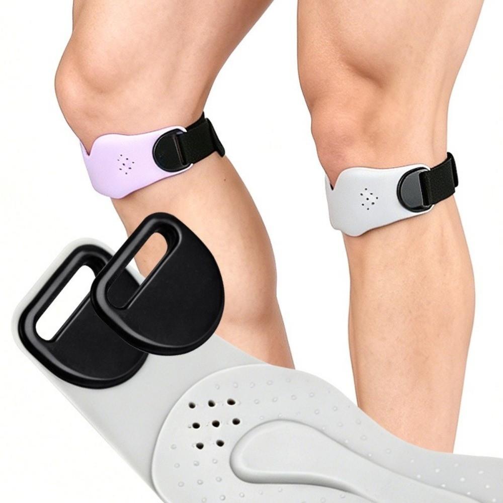 Silicone Patella Belt Knee Strap Adjustable Knee Brace Joint Protection Patella Band Tennis