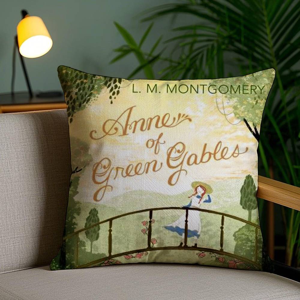 Anne of G-Green Gables Pillow Case Home Dorm Chair Back Short Plush Double-sided Printing Office Nap Time Cushion Cover