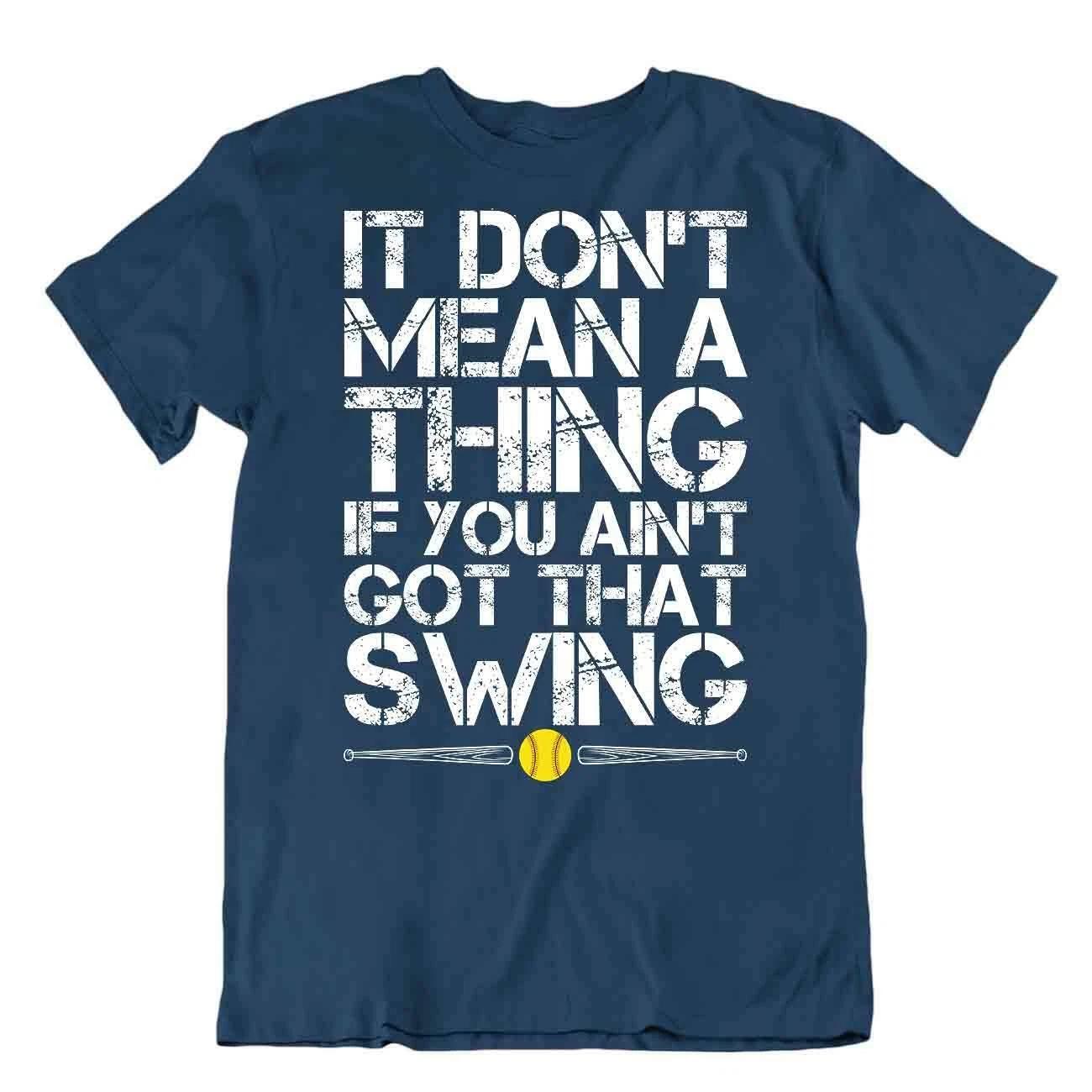 Softball Sport T-Shirt Tee Shirt Gift Cool Present Cute Funny Color Play Swing S