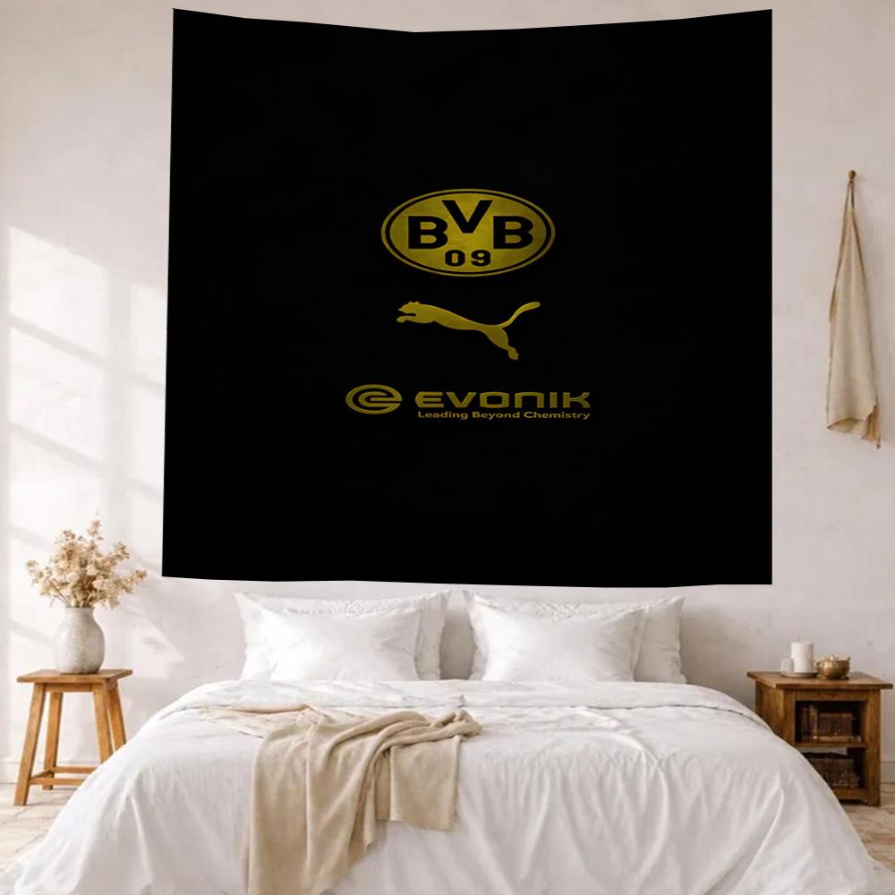 Borussia Dortmund Wall Decor Tapestry Art For Pet Memorial Birthdaywedding Party Backdrop Family Gift