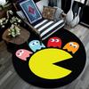 Pac‑Man Pattern Round rug,Carpet Rug for Living Room Bedroom Playroom ,Non-slip Floor Mat,Holiday Gifts and Birthday Gifts.