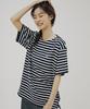 Sueno Studio Signature Striped T-Shirt (Navy)