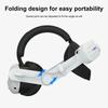 VR Kopfband für Meta Quest 3 VR Zubehör Bequemes Headset-Band mit RGB LED-Lampe Für Meta Quest 3 6000/8000mAh Aufladung