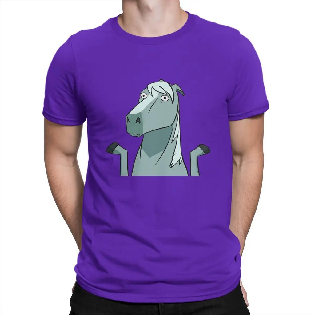 Centaurworld T-Shirts für Pferde Simplicitys Vintage Reines Baumwoll-T-Shirt Rundhals Kurzarm T-Shirts Sommerkleidung Unisex