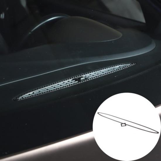 Carbon fiber Dashboard Centre Air Vent Trim Sticker For Seat Leon 2008-12