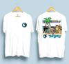 Tamp;C Surf Challenge Retro 80s Designs Tshirt White 2 Sides Cotton Unisex T-Shirt