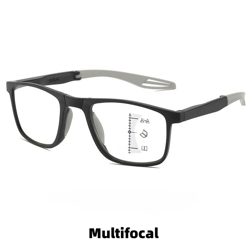 Progressive Multifokale Photochrome Lesebrille Neue Faltbare Tragbare Business-Presbyopie-Brille mit Blaulichtschutz