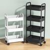 3/4 Tier Multi-Functional Household Trolley With Handle And Wheels To Move Bathroom Shelves Household Snacks Storage Rack