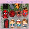 Unique Stranger Things Deadpool Pvc Keychain For Fans Of The Series Durable And Stylish!