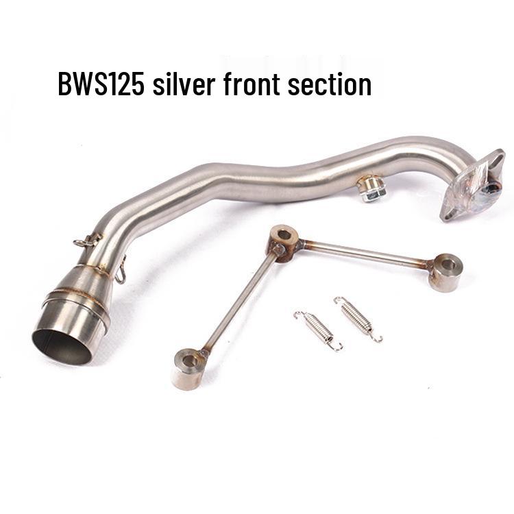 Front Titanium Alloy Exhaust Pipe for Scooter Cygnus 125, 6th Gen 123, and BWS125