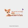 Adorably Cute Deer Reflective Rear Window Sticker - Waterproof and Safe