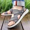 2024 New Summer Fashion Men Leather Sandals Outdoor Comfortable Breathable Sports Casual Non-Slip Beach Luxury Sandals