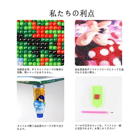 Cross Stitch Kit Diamond Painting Cute Mouse Donald Diamond Painting on the Line Diamond Art Full Paste Type Bead Art 5D Mosaic Art Handmade DIY