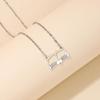 Modische Abschlusszeit Halskette Hohl Buch Anhänger Choker Schlüsselbein Kette